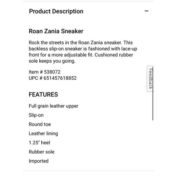 NEW ROAN Bed Stu Zania Sneaker Slip On Distressed Leather Tan Womens 7.5 - Picture 8 of 12